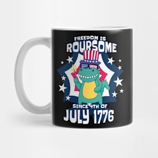 Independence day dinosaur Mug